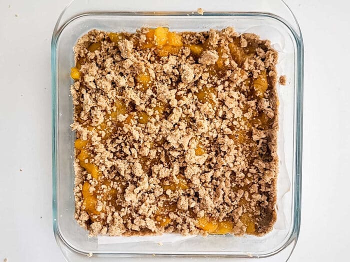 Peach Bars with Frozen Peaches