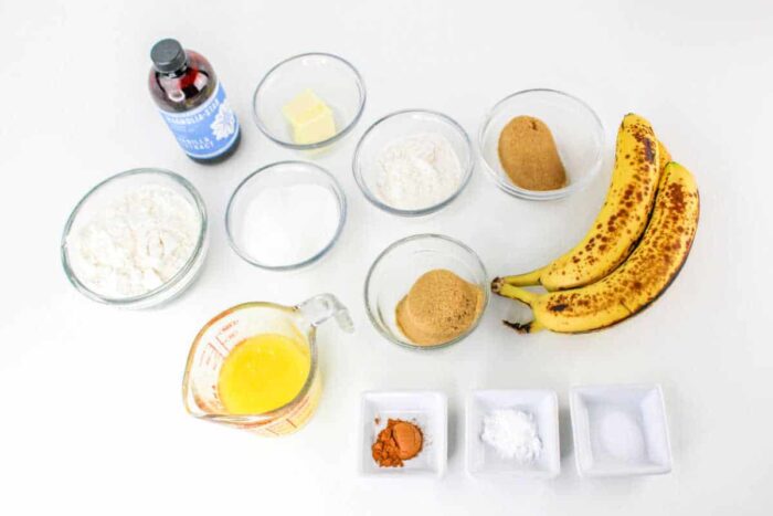 Banana and Cinnamon Bread Ingredients