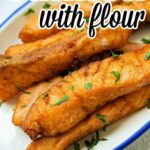 Deep Fried Salmon with flour