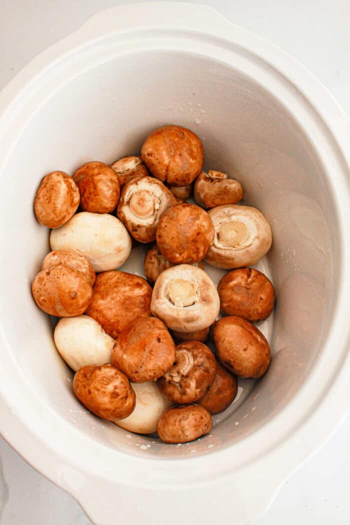 mushrooms in slow cooker