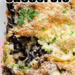 Golden cheese, parsley, and breadcrumbs crown this irresistible eggplant casserole—an easy vegetarian casserole that’s perfect for any gathering.