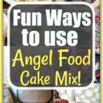 A collage of angel food cake desserts with the text: Fun Ways to use Angel Food Cake Mix! Discover creative angel food cake mix recipes for every occasion.